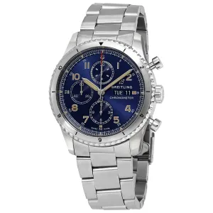 Breitling Aviator 8 Chronograph Automatic Chronometer Blue Dial Men's Watch A13316101C1A1