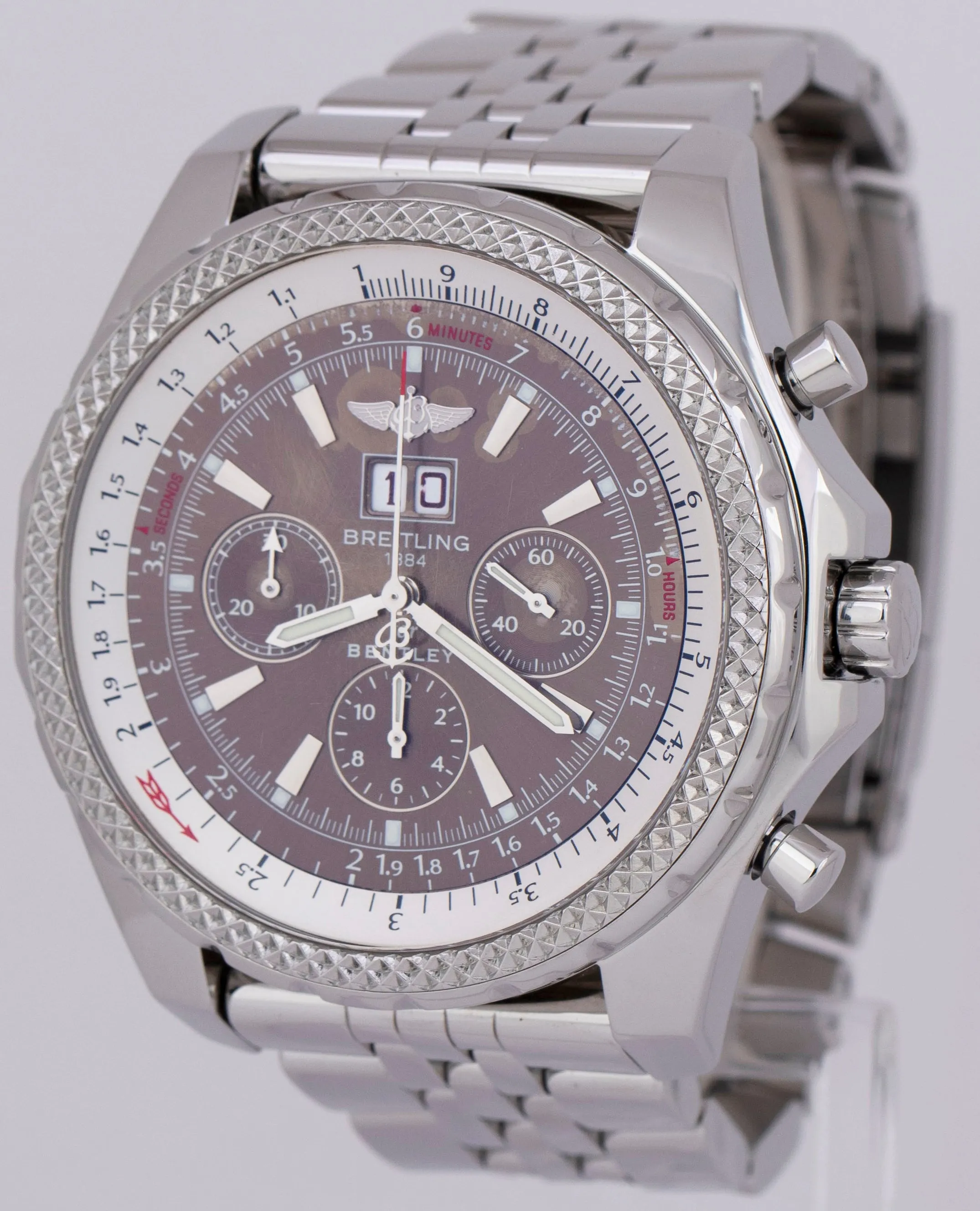 Breitling Bentley 6.75 Chronograph Havana Brown Automatic A44362 48.7mm Watch