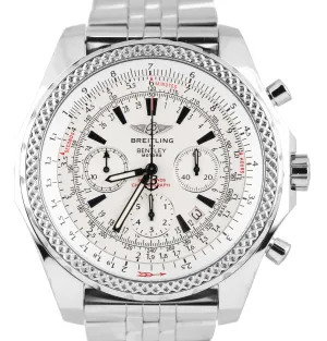 Breitling Bentley Chronograph Special Edition 48mm White A25362 Stainless Watch
