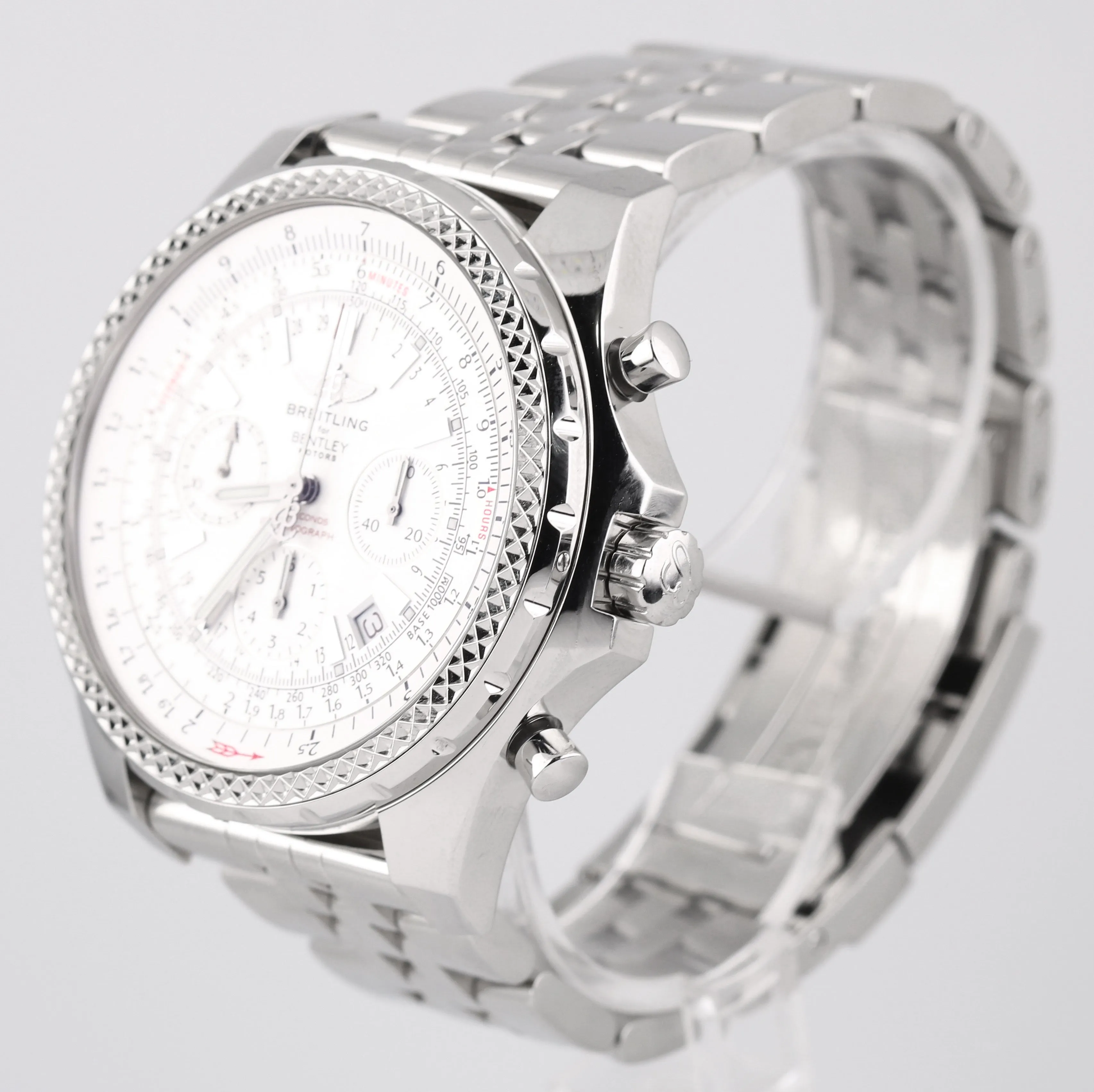 Breitling Bentley Chronograph Special Edition 48mm White A25362 Stainless Watch