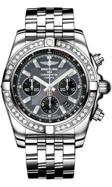 Breitling - Chronomat 44 Steel 40 Diamond Bezel - Pilot Bracelet