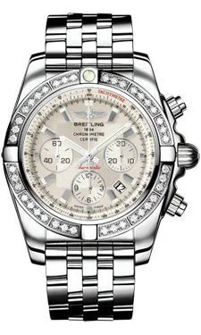 Breitling - Chronomat 44 Steel 40 Diamond Bezel - Pilot Bracelet