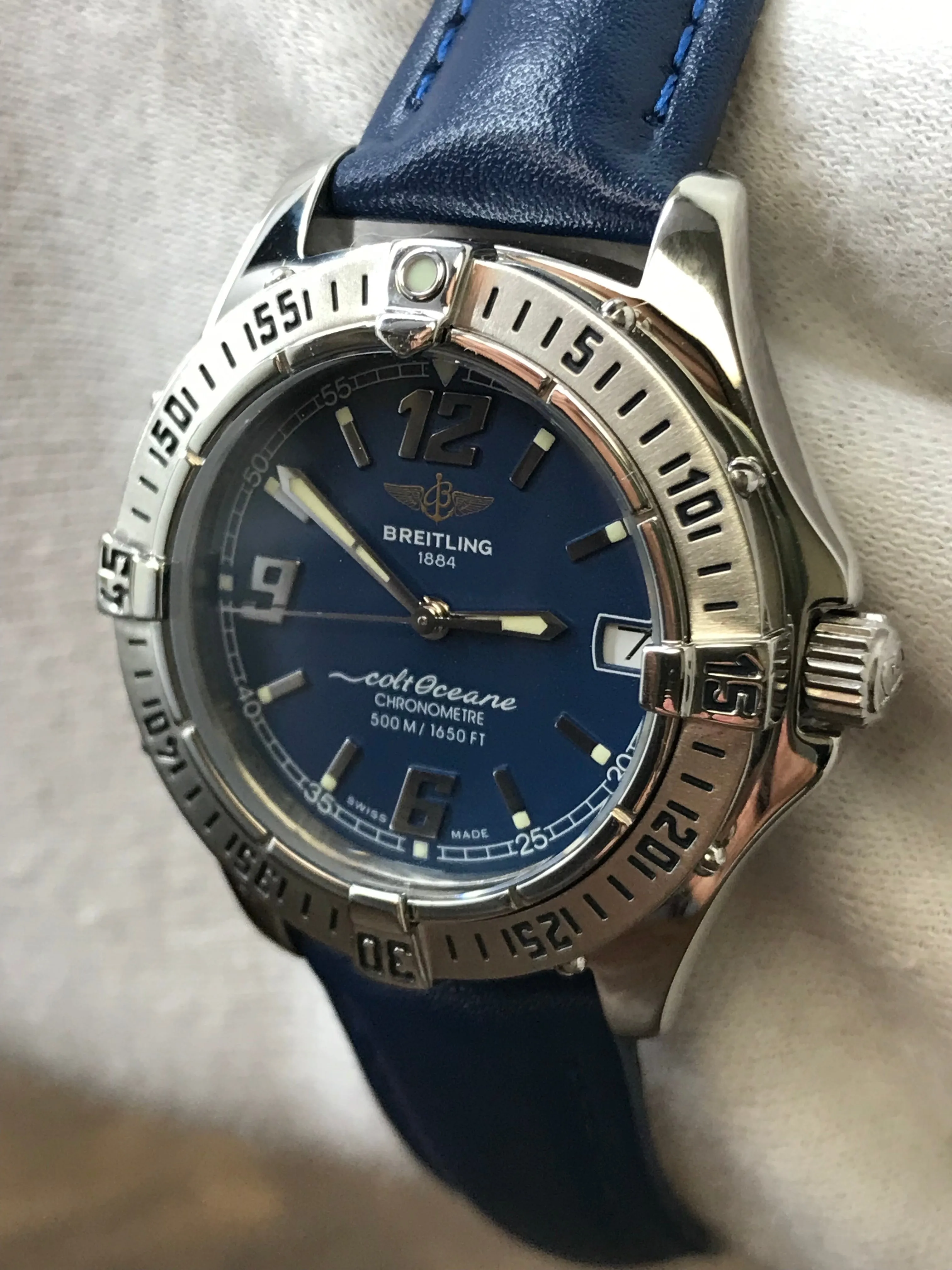 Breitling Colt Oceane A57350 Blue Dial Quartz Women's Watch