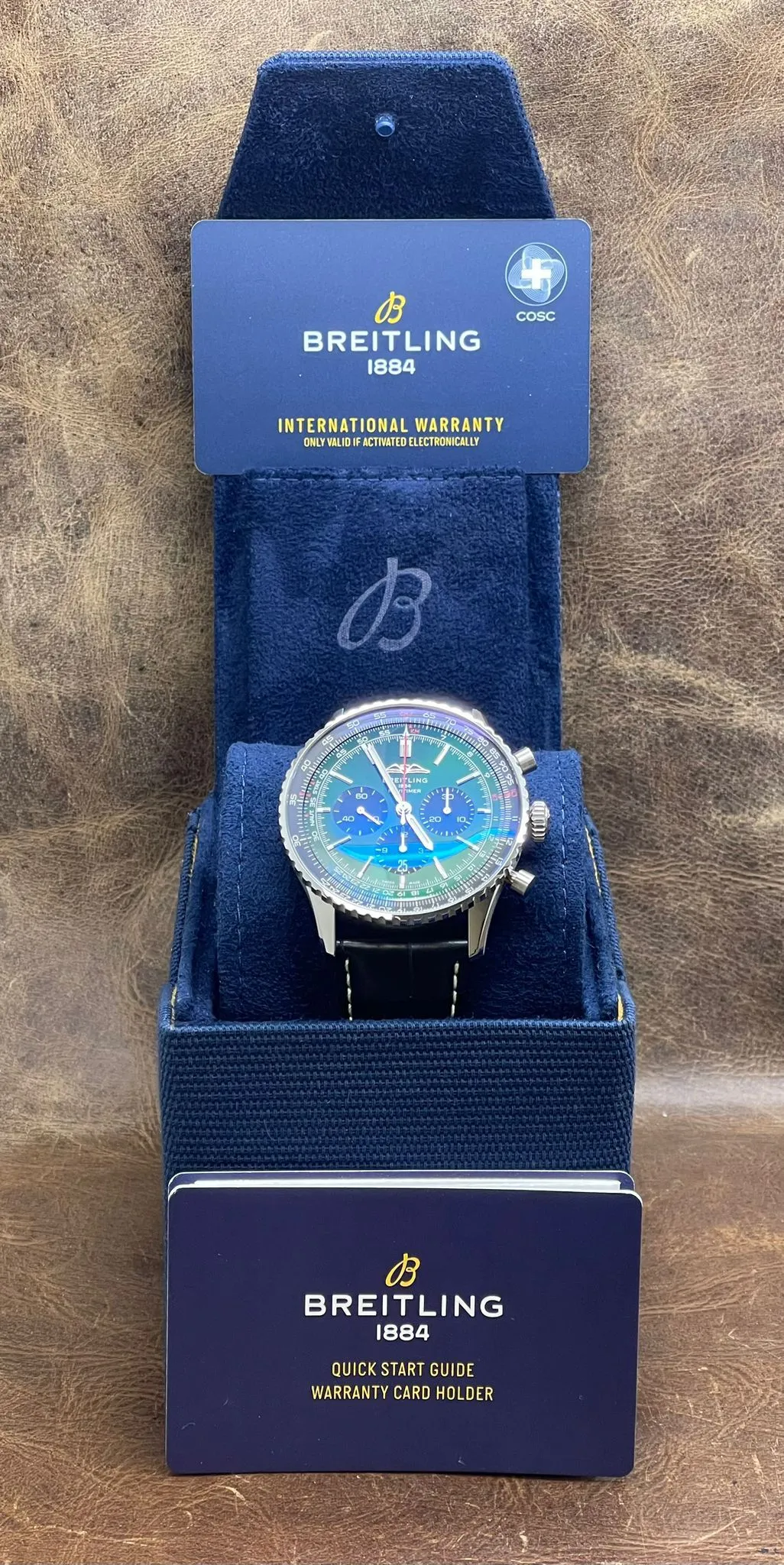 Breitling NAVITIMER B01 CHRONOGRAPH 46 AB0137241L1P1 Green Dial Automatic Men's Watch