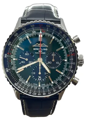Breitling NAVITIMER B01 CHRONOGRAPH 46 AB0137241L1P1 Green Dial Automatic Men's Watch