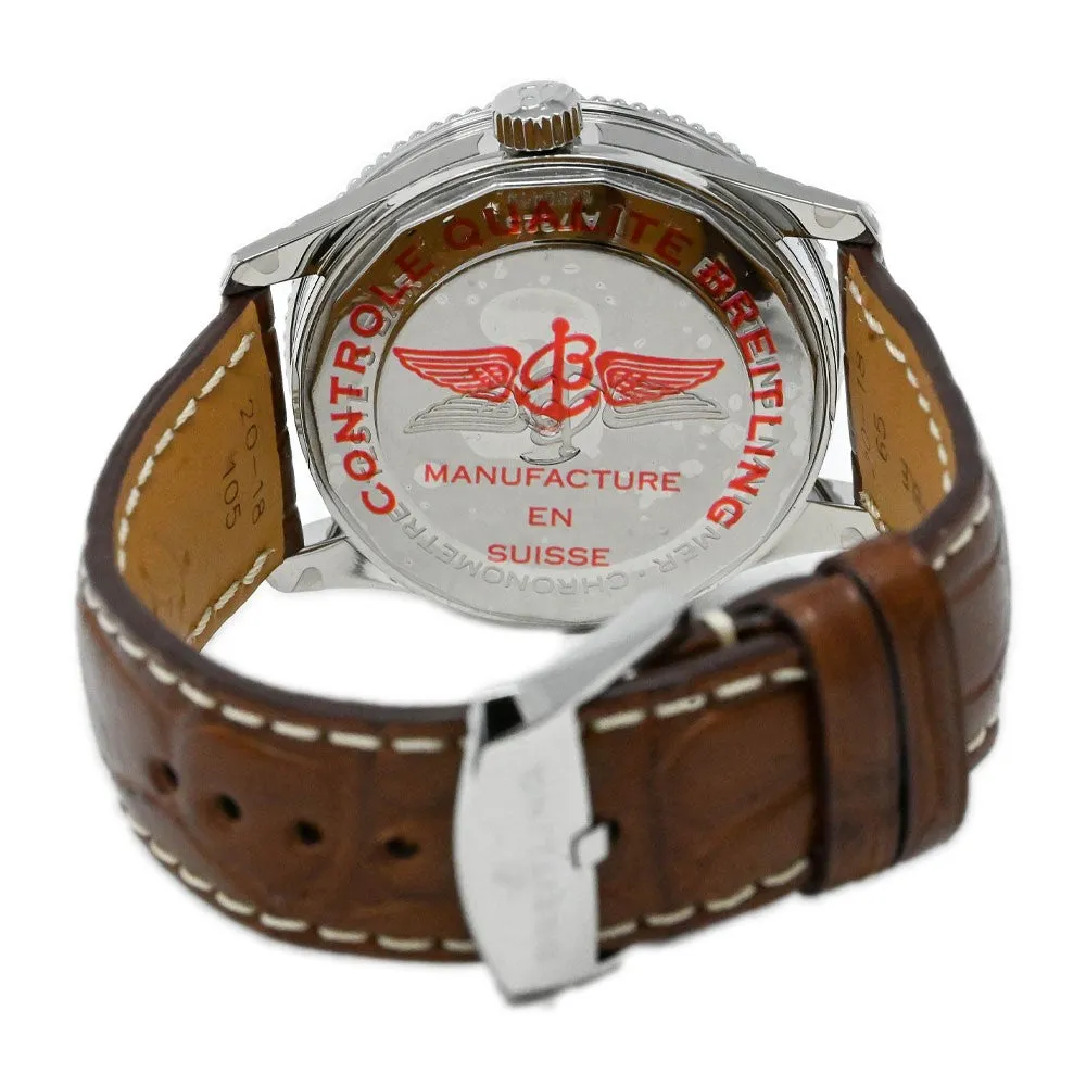 Breitling Navitimer Stainless Steel 38mm Blue Stick Dial Watch Reference #: A17325
