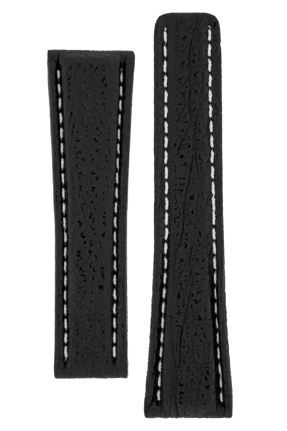 Breitling-Style Shark Deployment Watch Strap in BLACK