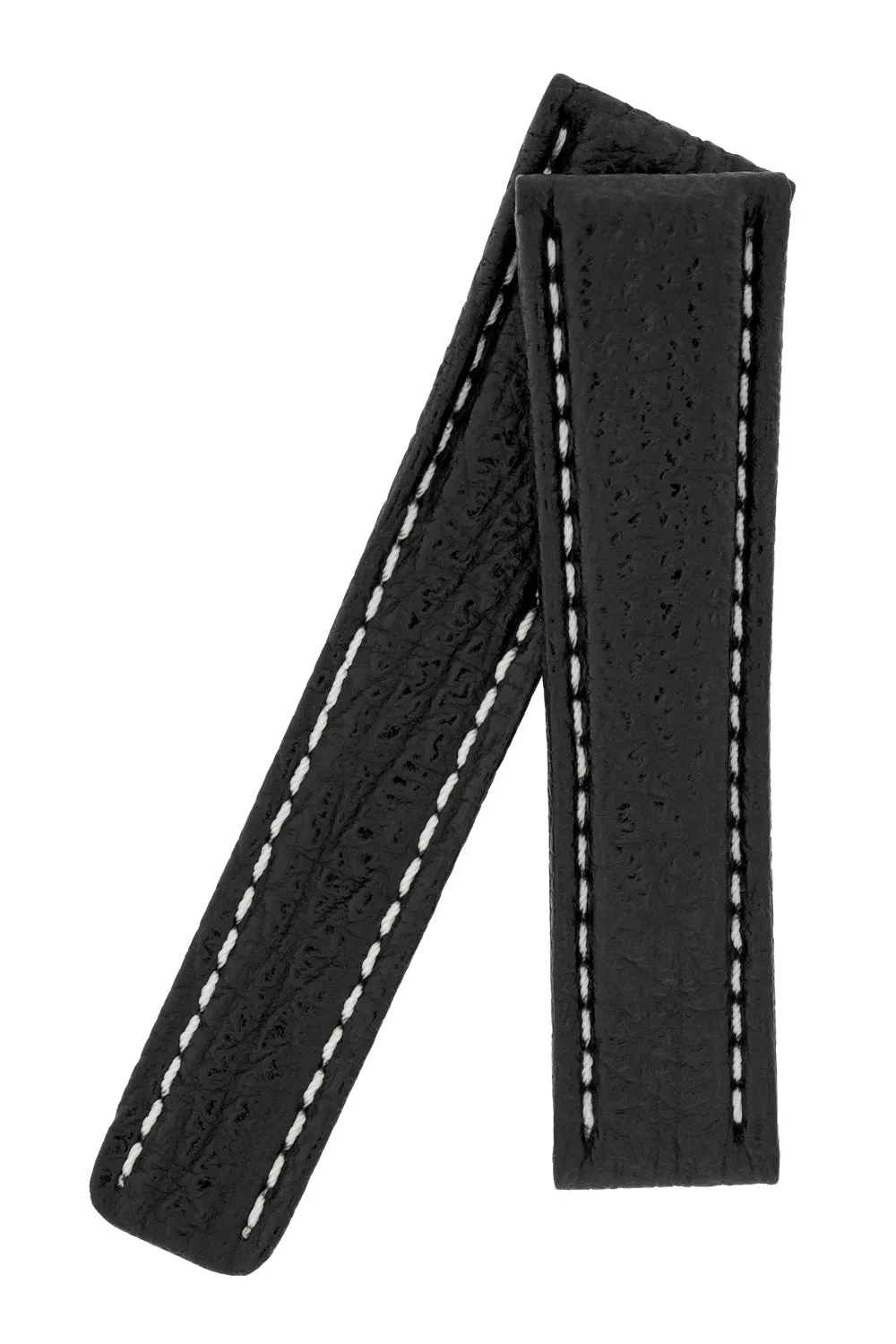 Breitling-Style Shark Deployment Watch Strap in BLACK