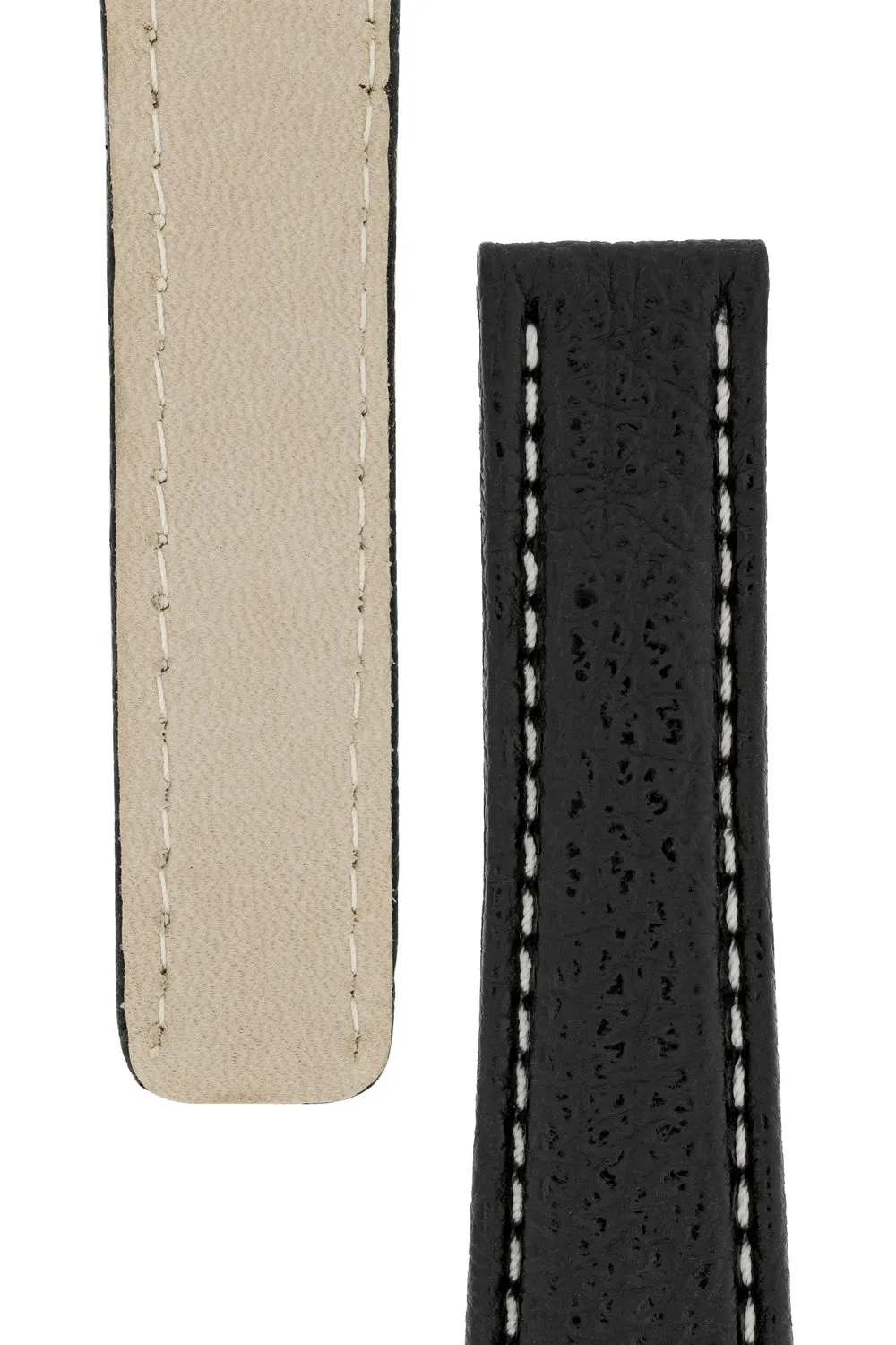 Breitling-Style Shark Deployment Watch Strap in BLACK