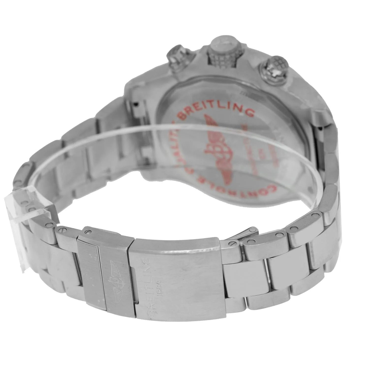 Breitling Super Avenger Chronograph 48mm Stainless Steel Black Index Dial A133175