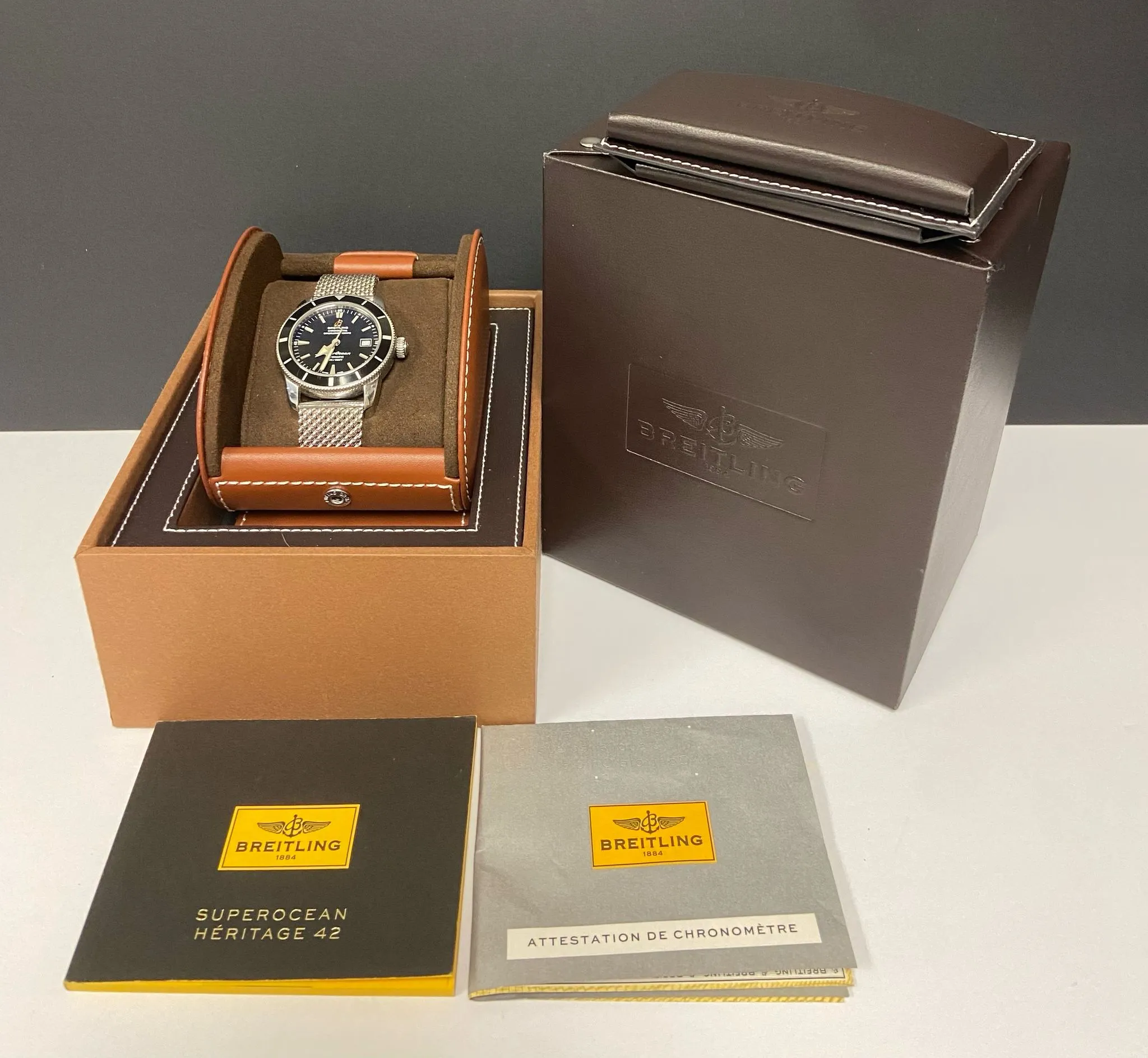 Breitling Superocean Heritage 42 42mm A17321 Black Dial Automatic Men's Watch