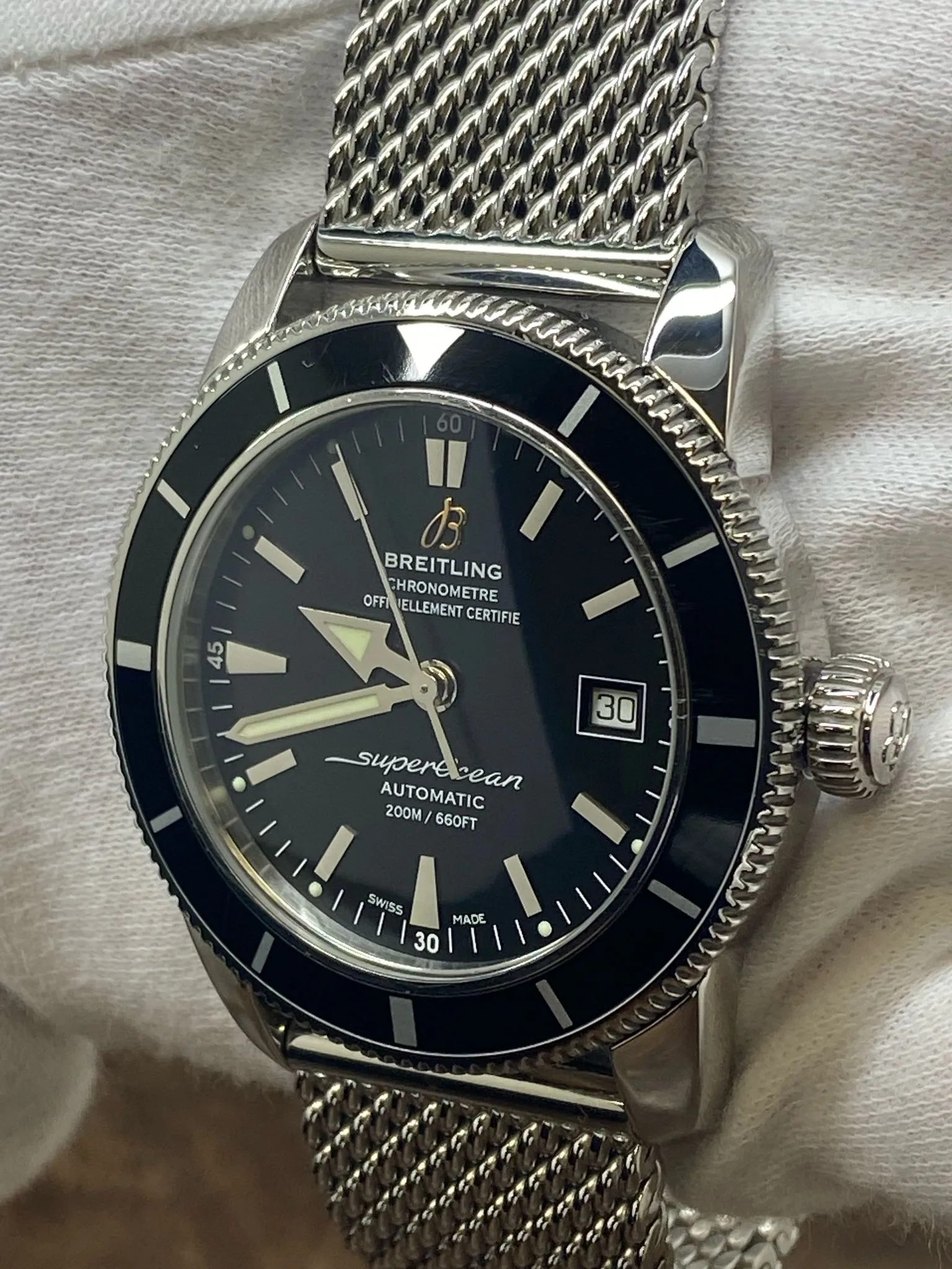 Breitling Superocean Heritage 42 42mm A17321 Black Dial Automatic Men's Watch