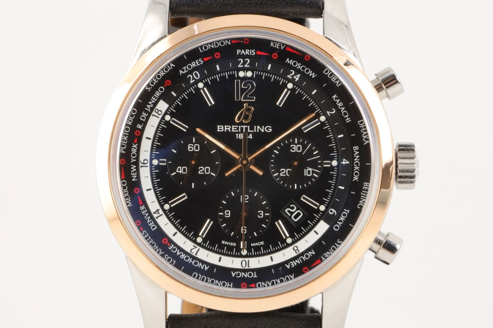 ﻿Breitling Transocean Unitime Pilot UB0510 43mm (Box & Papers)