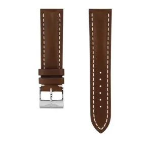 Breitling Vitello leather strap novonapappa brown 22mm 437x-22f
