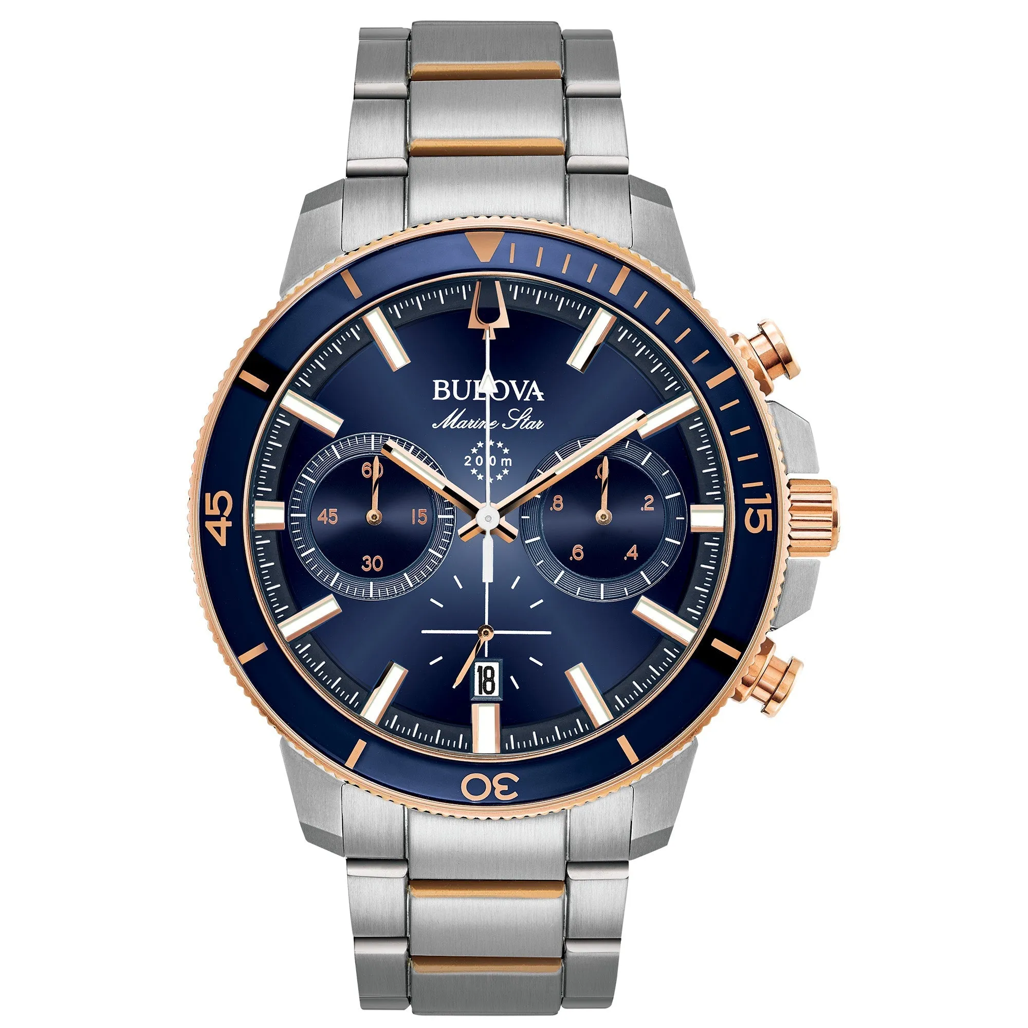 Bulova Performance Marine Star Mens Watch Stainless Steel