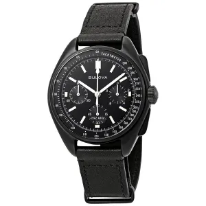 Bulova Special Edition Lunar Pilot Chronograph Black Dial Men's Watch 98A186