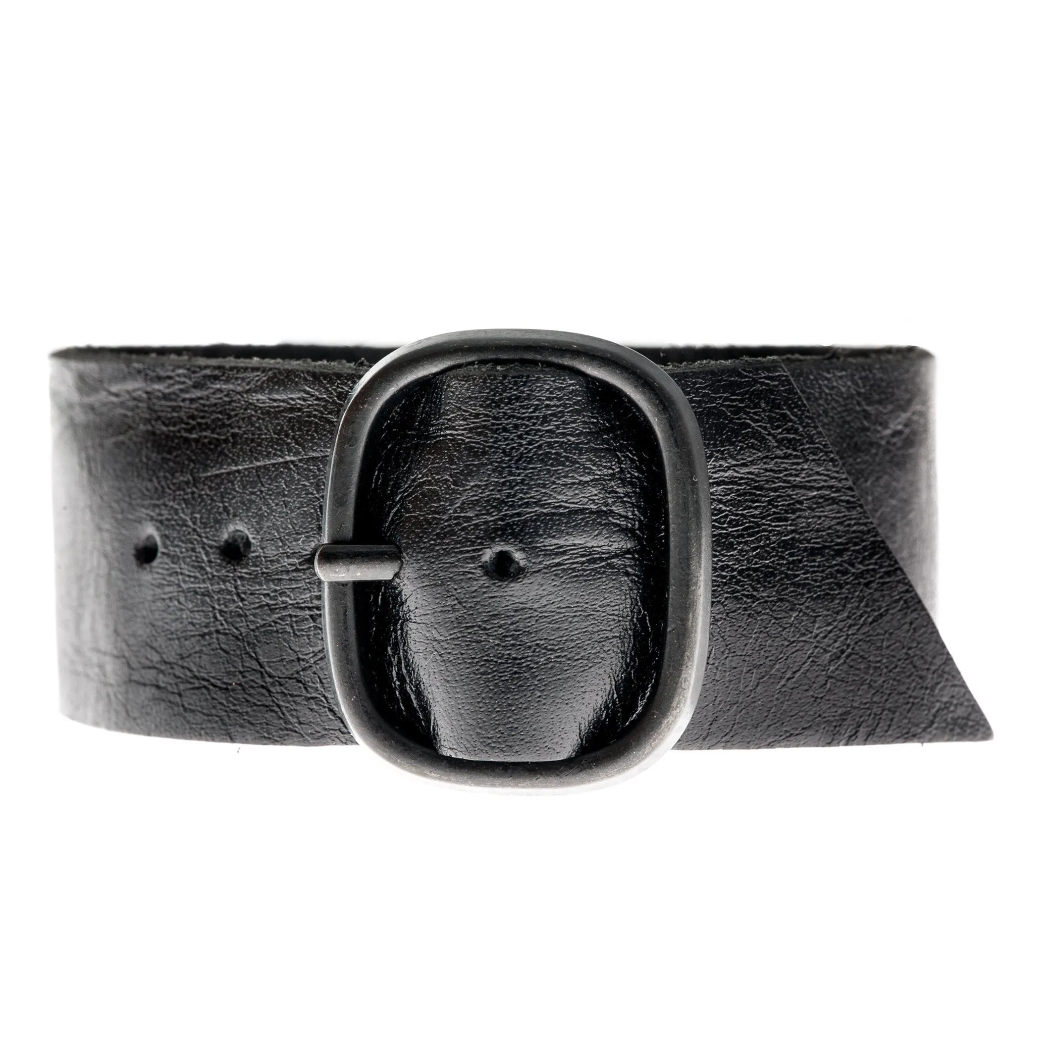 Butterfly leather cuff bracelet