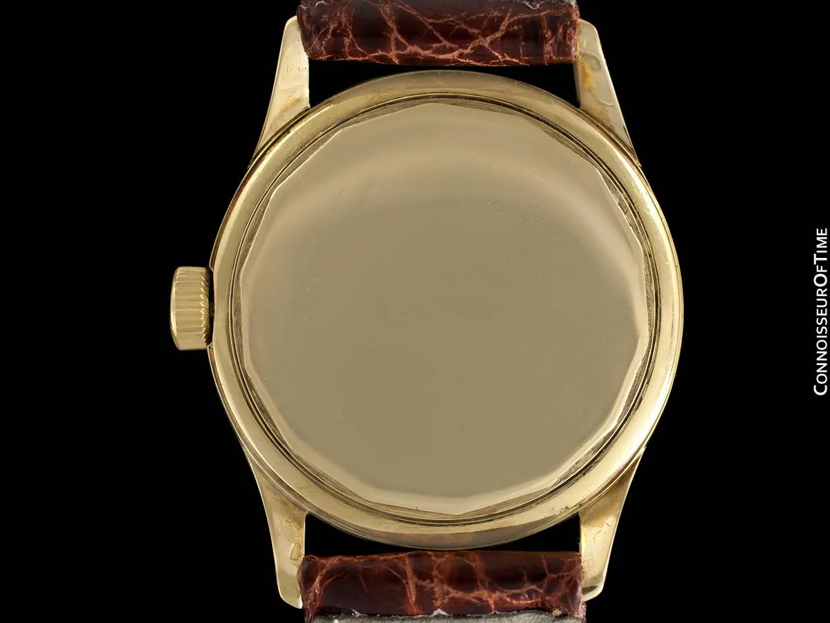 c. 1950 Audemars Piguet Calatrava Vintage Mens Antimagnetic Waterproof Style Dress Watch - 18K Gold
