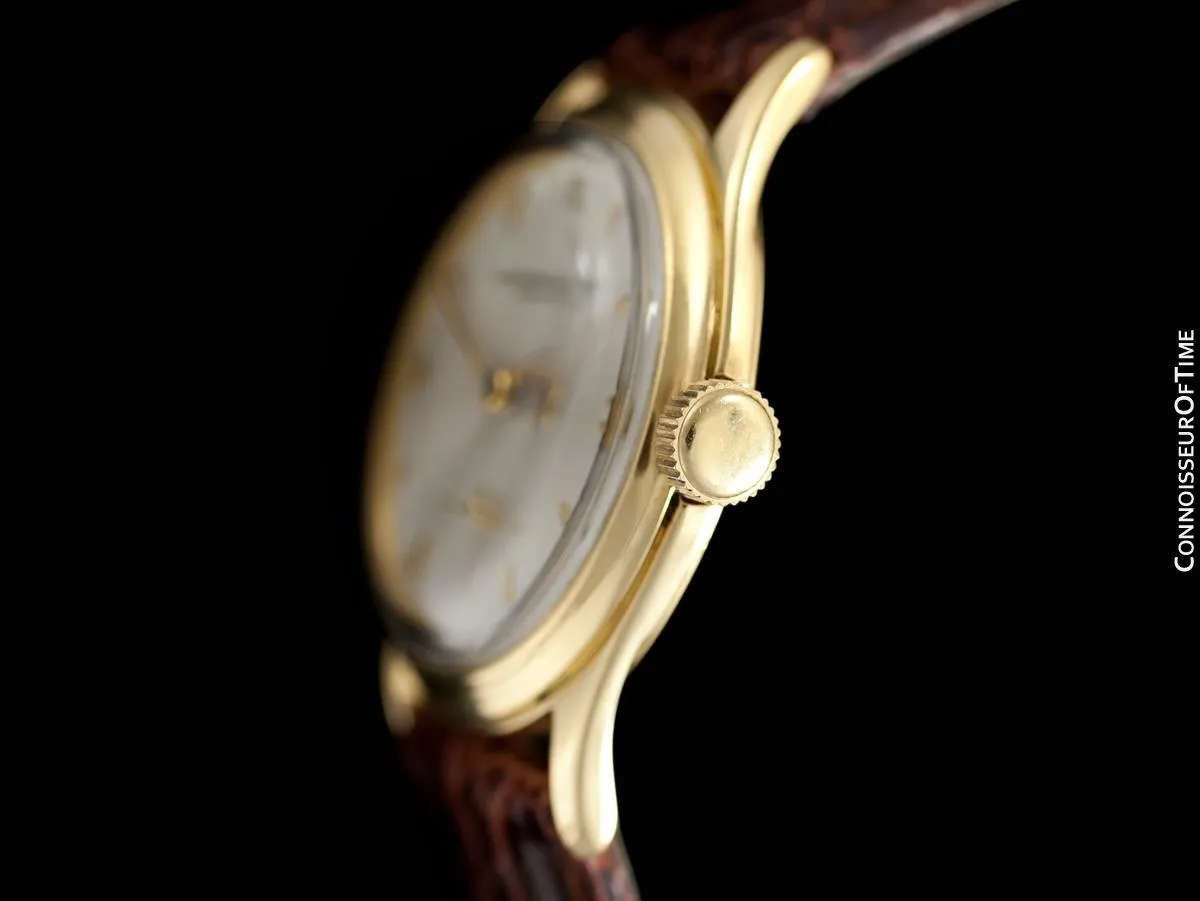 c. 1950 Audemars Piguet Calatrava Vintage Mens Antimagnetic Waterproof Style Dress Watch - 18K Gold