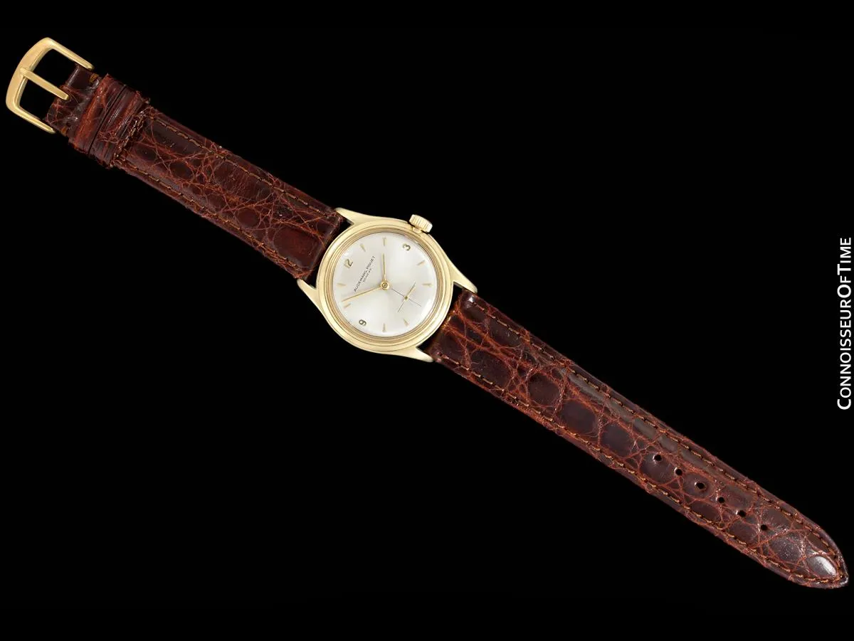 c. 1950 Audemars Piguet Calatrava Vintage Mens Antimagnetic Waterproof Style Dress Watch - 18K Gold