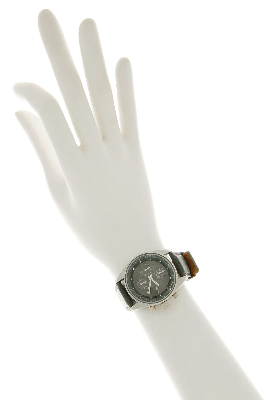 C3787 Grey Blue Leather Watch