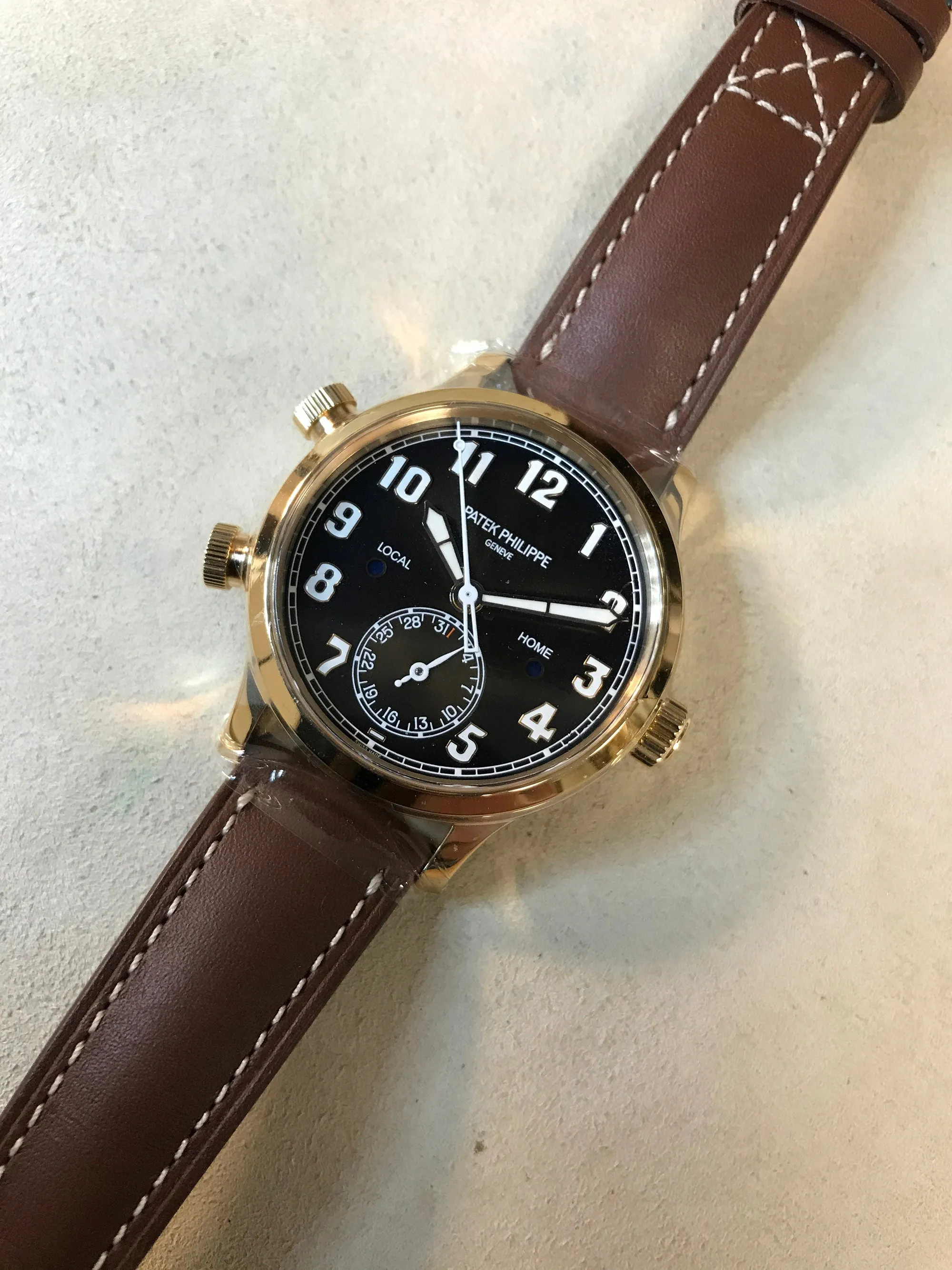 Calatrava Pilot Travel Time Rose Gold 37.5mm (7234R-001)