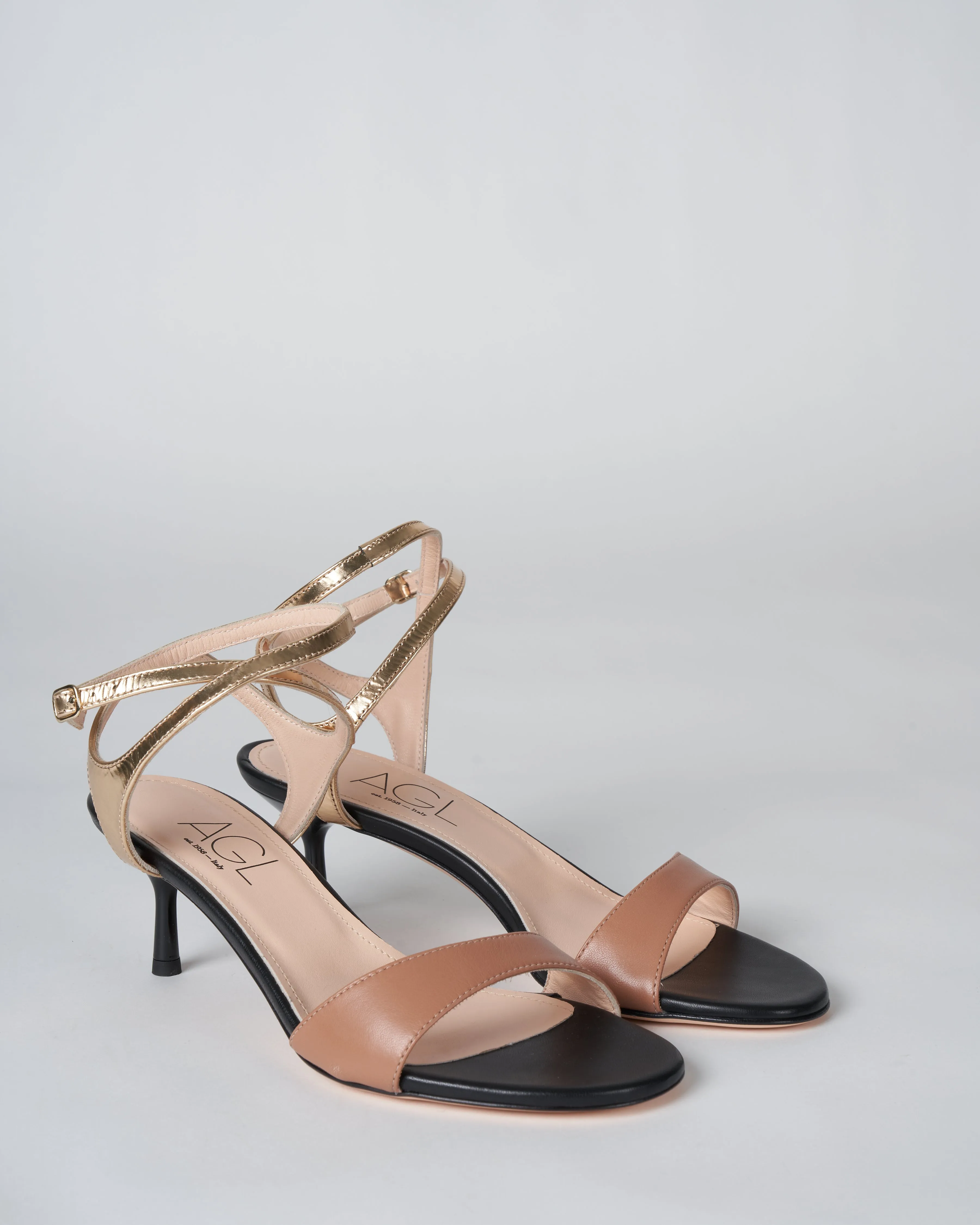 cara soft sandal - black/gold