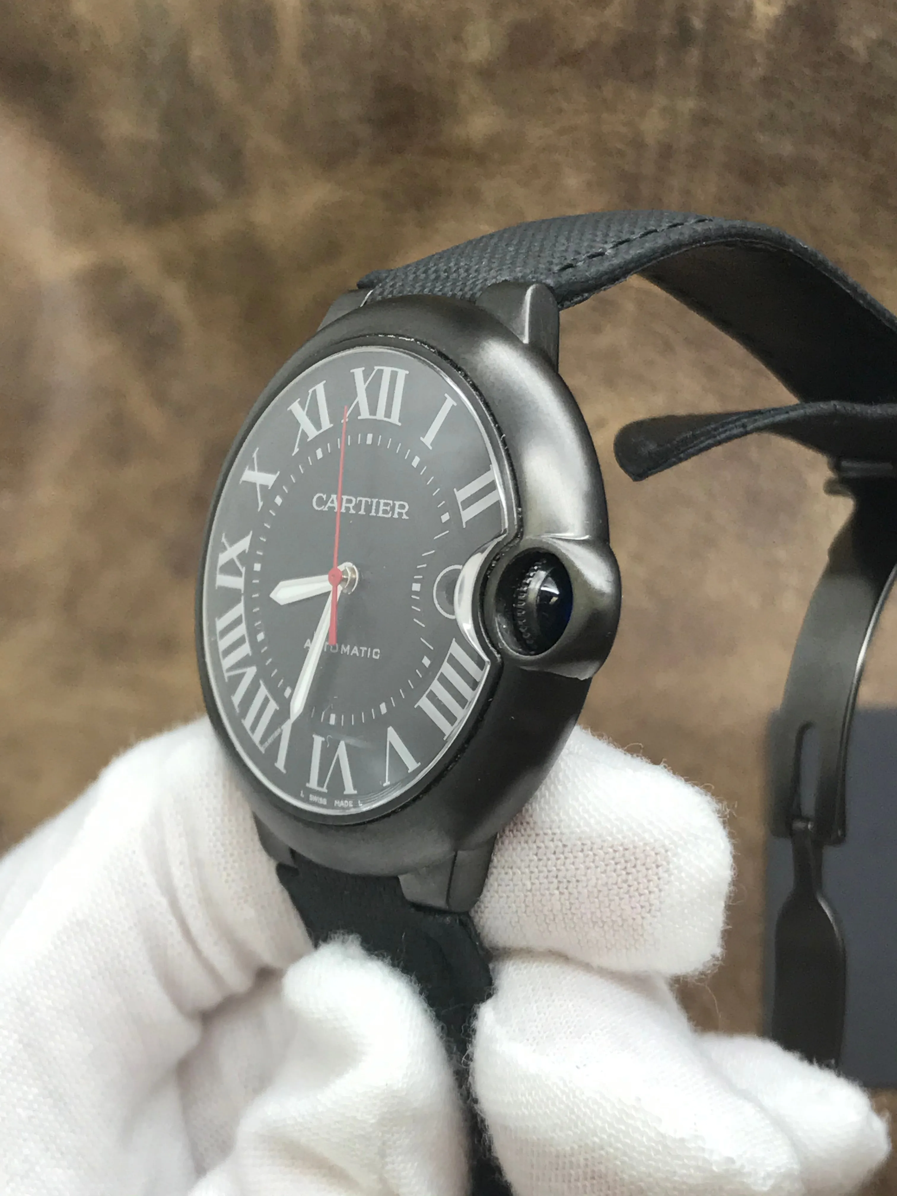 Cartier Ballon Bleu de Cartier WSBB0015 Black Dial Automatic  Men's Watch