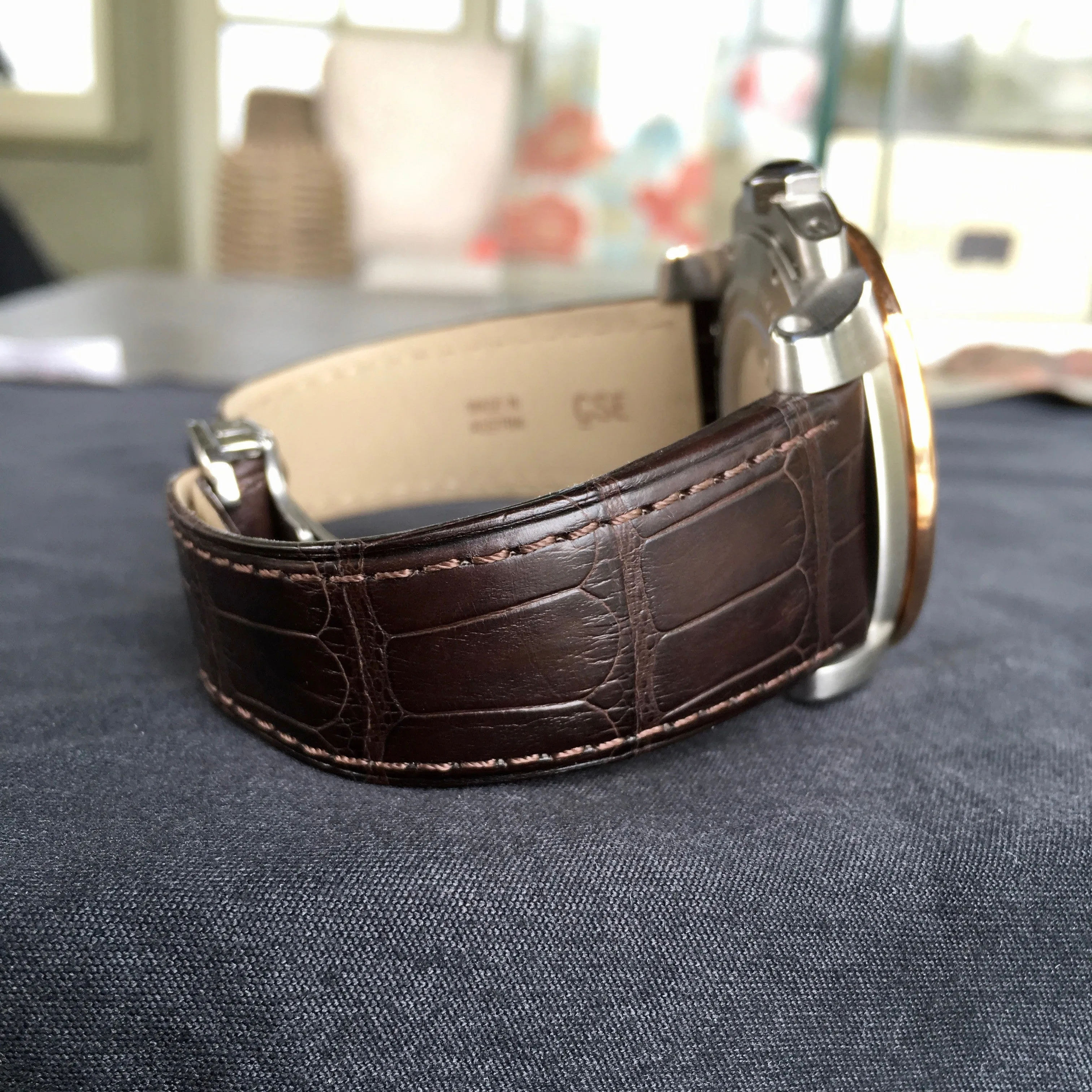 Cartier Calibre de Cartier W7100051 Chocolate Two Tone Steel Gold Wristwatch Box & Papers