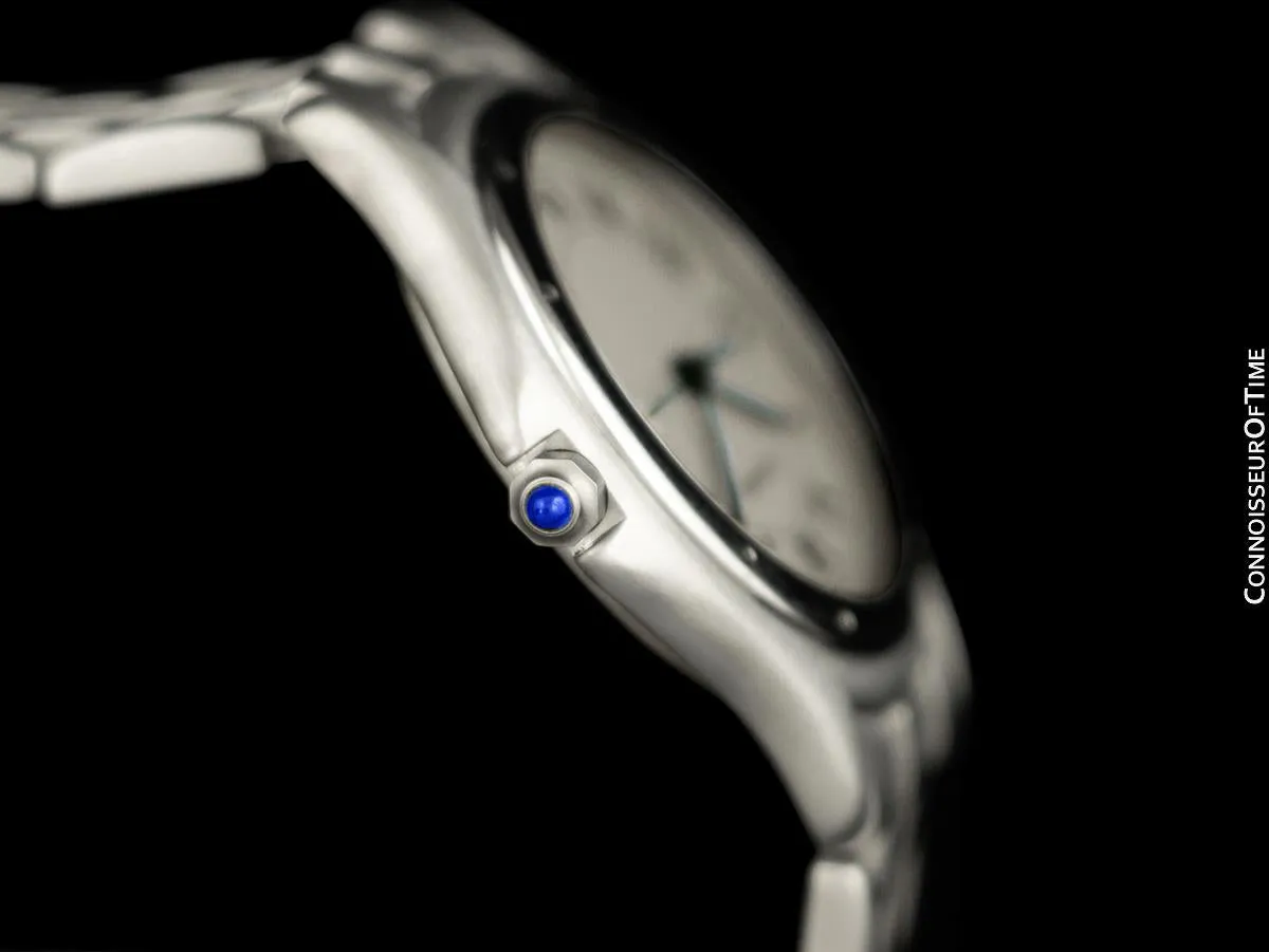 Cartier Cougar Panthere Unisex Quartz Watch with Date - Stainless Steel