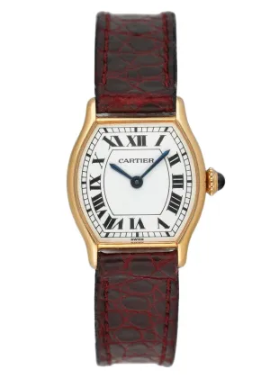 Cartier Paris 7824 White Dial 18K Yellow Gold Ladies Watch