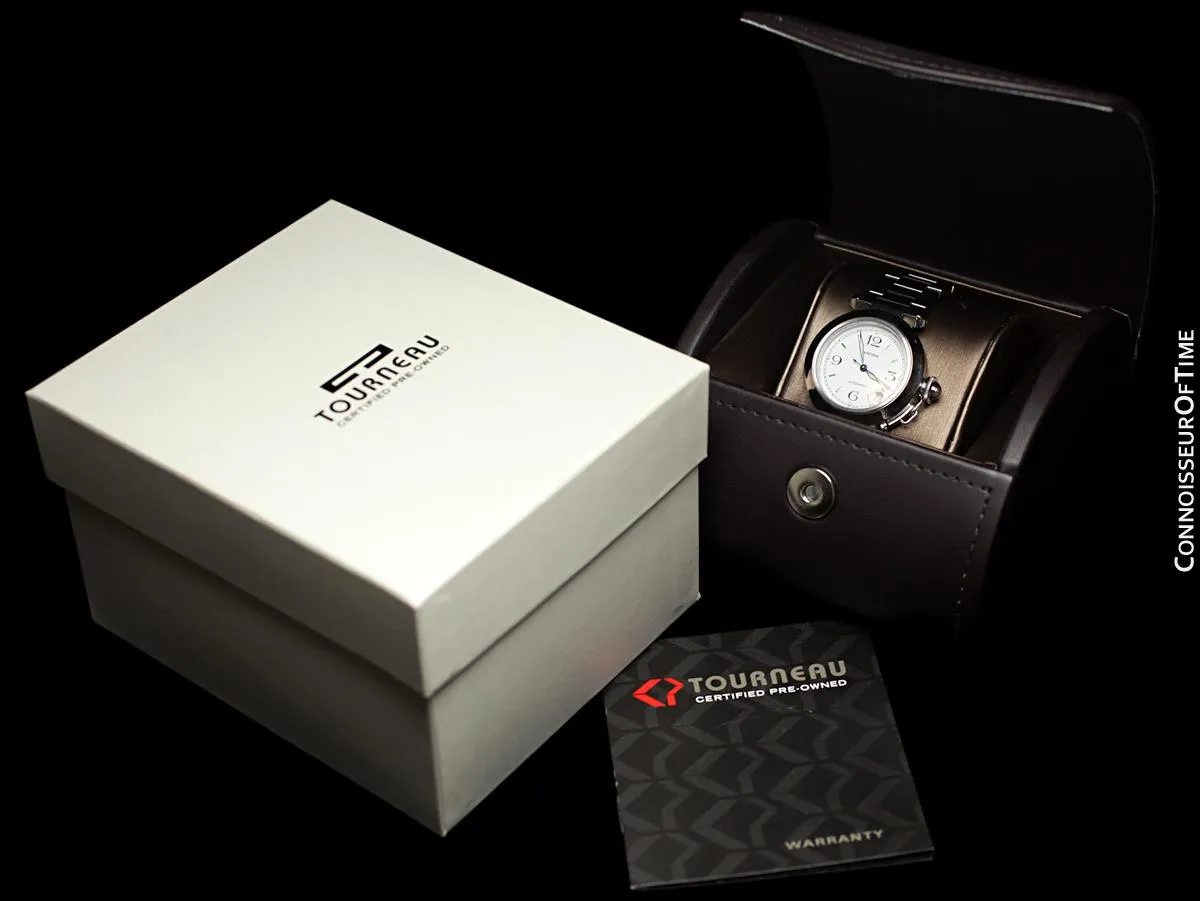 Cartier Pasha C 35MM Mens Midsize Unisex Watch, Automatic, Date - Stainless Steel - W31015M7