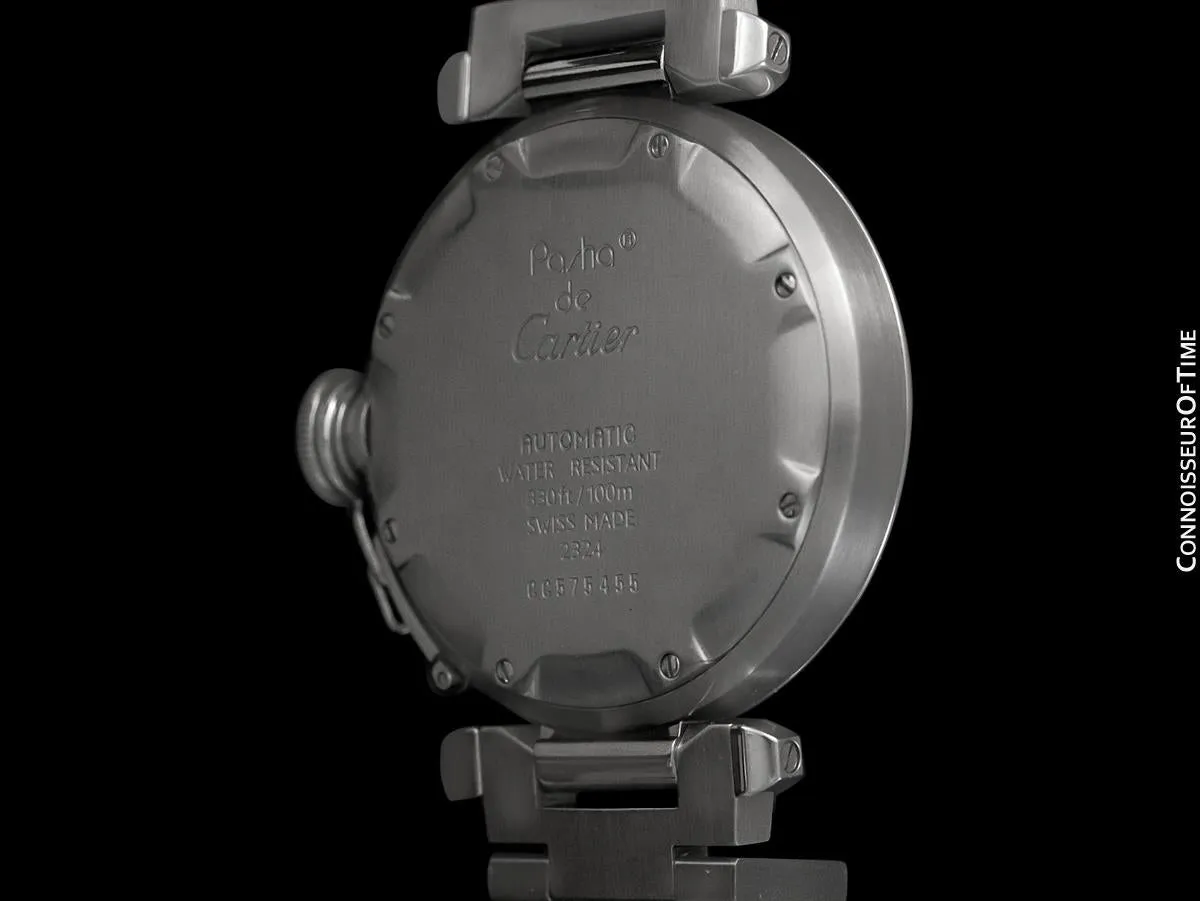 Cartier Pasha C 35MM Mens Midsize Unisex Watch, Automatic, Date - Stainless Steel - W31015M7