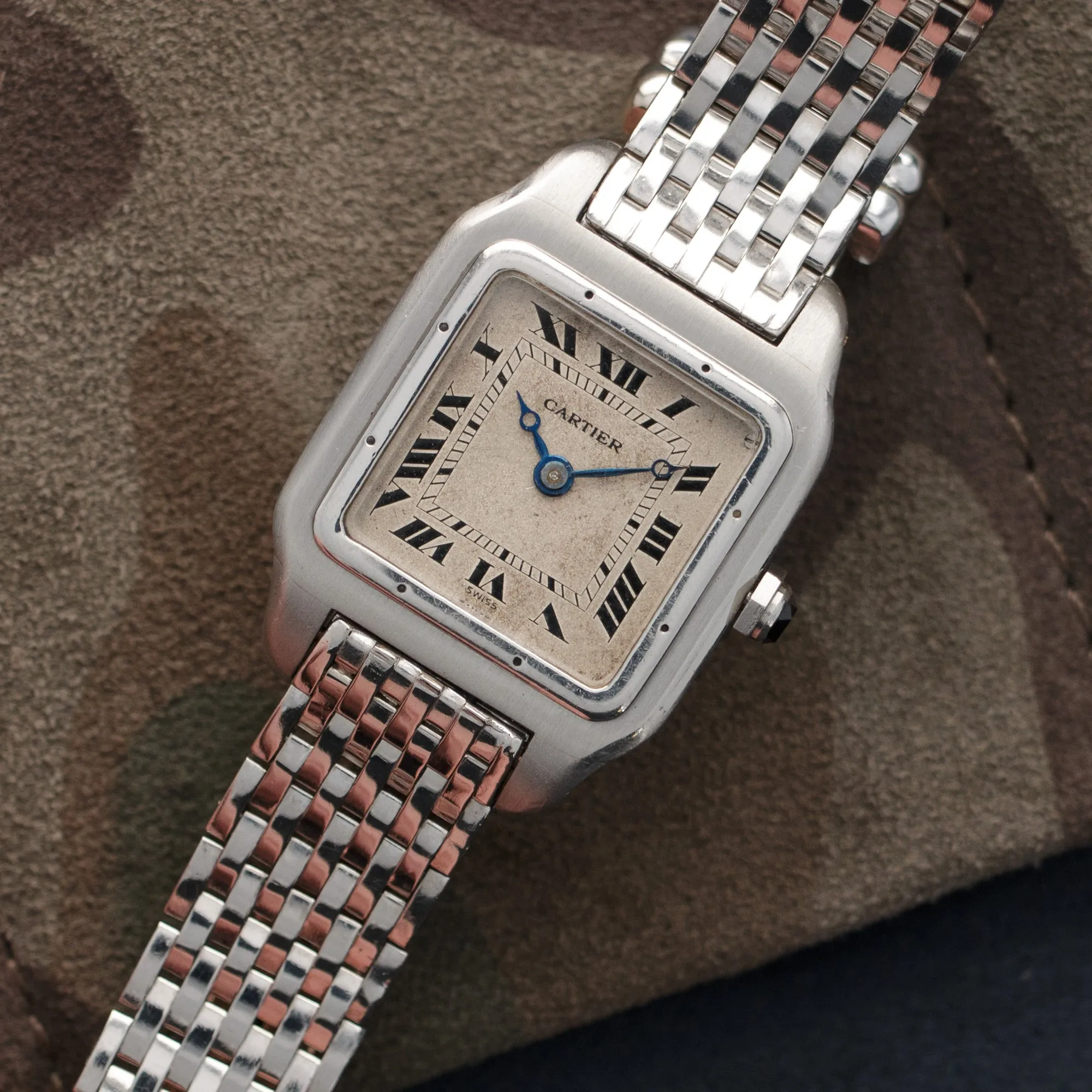 Cartier Platinum Santos Watch, Circa 1920s