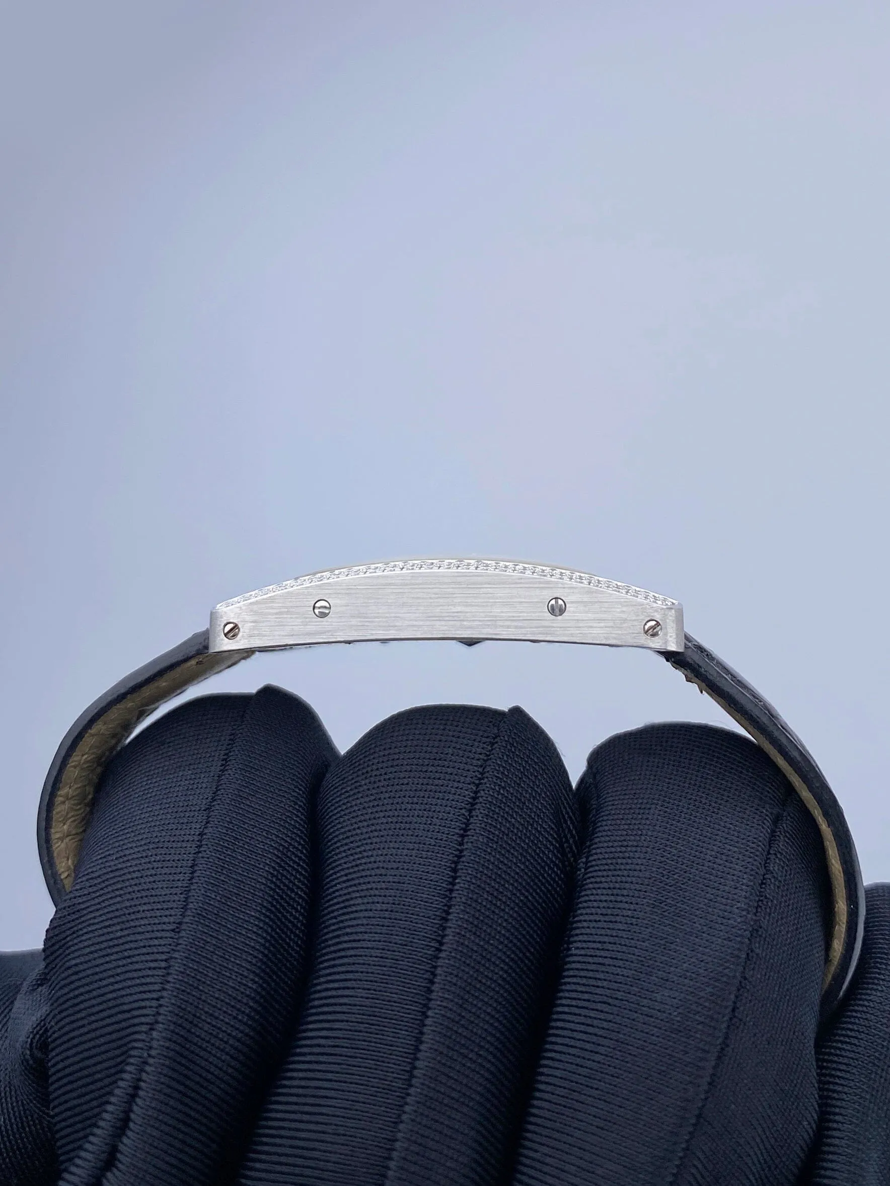 Cartier Tank Americaine WB701851 18K White Gold Diamond Ladies Watch