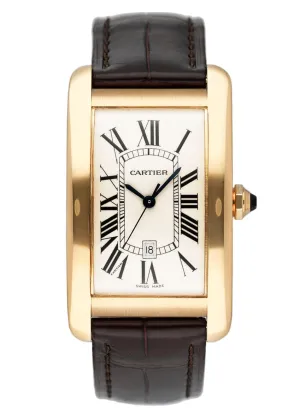 Cartier Tank Américaine W2603156 Off-White Dial Mens Watch