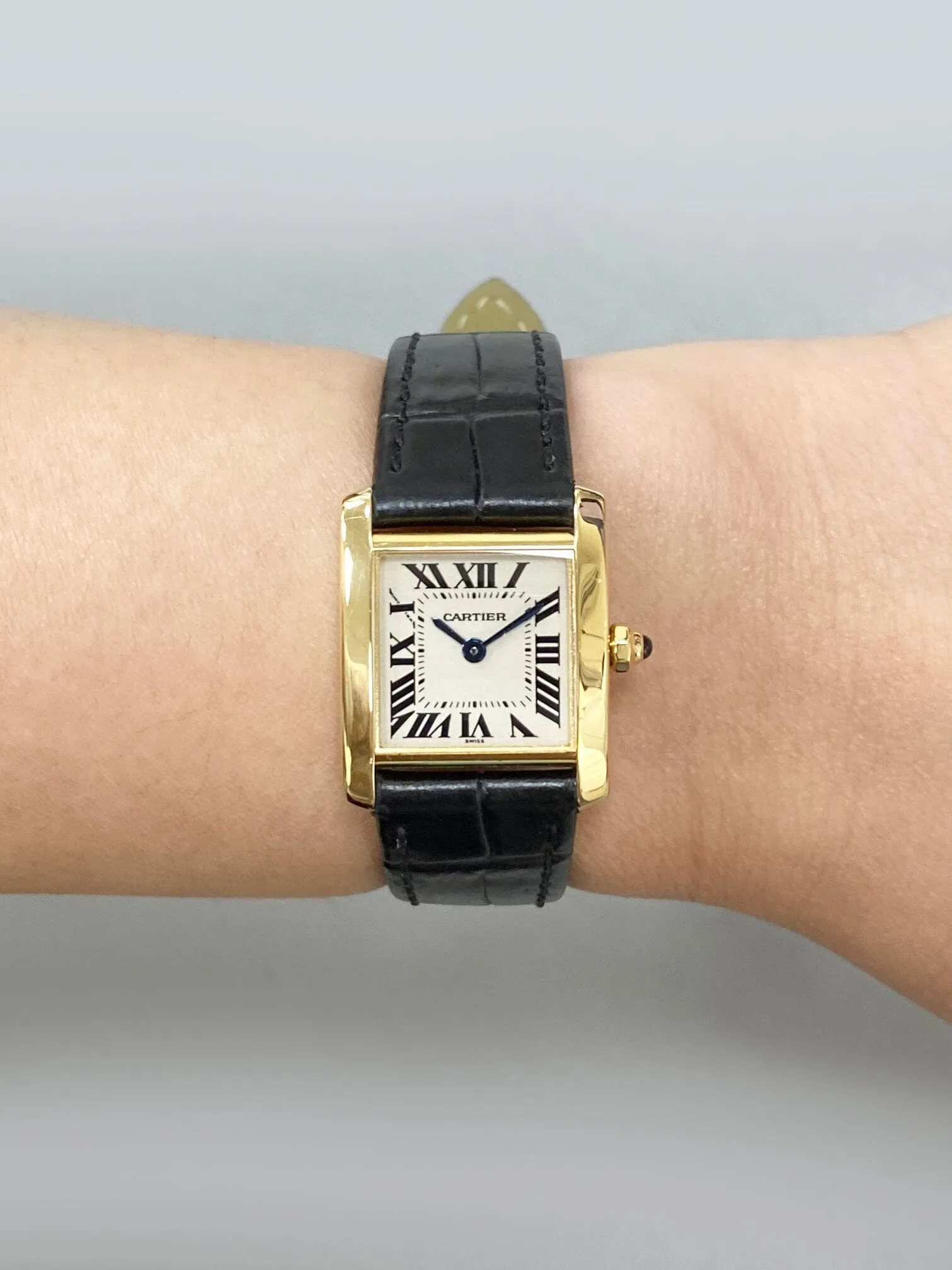 Cartier Tank Francaise 1820 18K Yellow Gold Ladies Watch