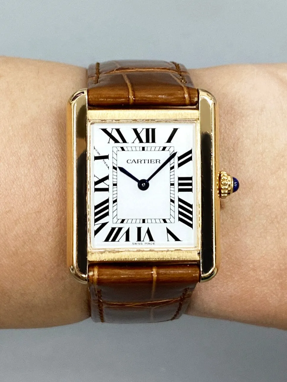 Cartier Tank Solo W5200024 18K Rose Gold Ladies Watch