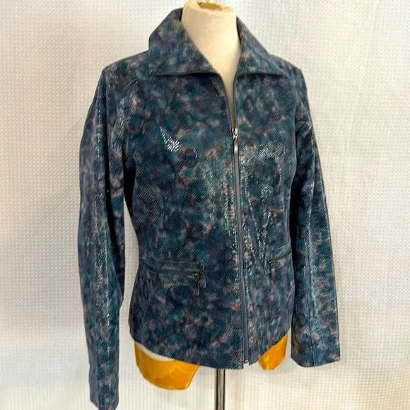 Chico’s 100% Leather Jacket Size 1 (Medium)
