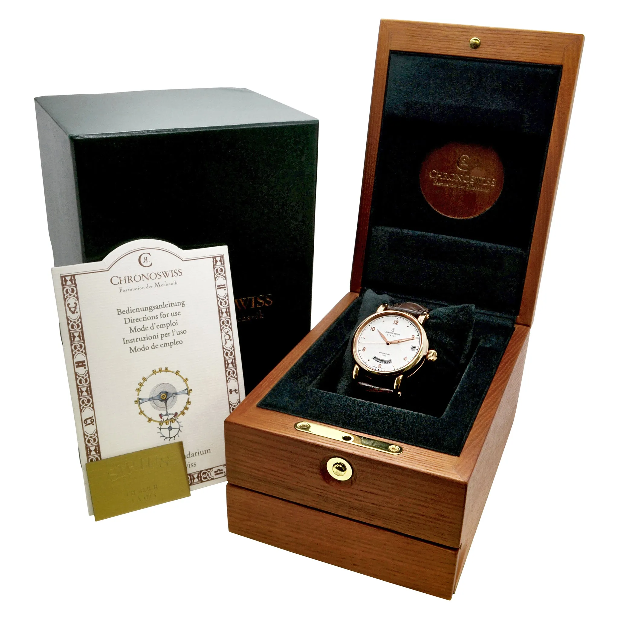 Chronoswiss Sirius CH-1921R-ENGL White Dial Automatic Men's Watch