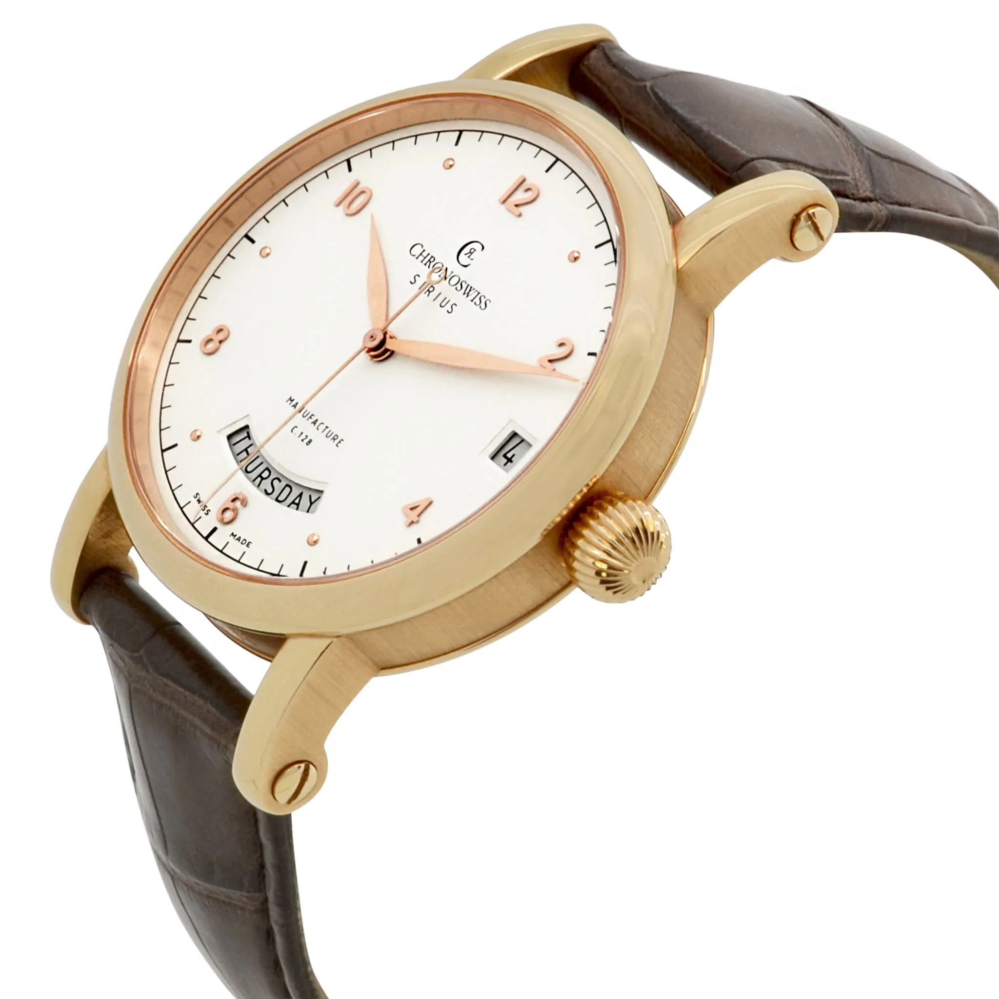 Chronoswiss Sirius CH-1921R-ENGL White Dial Automatic Men's Watch