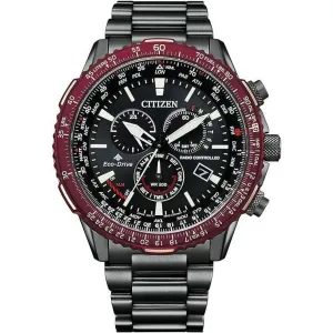 CITIZEN PROMASTER RADIO SOLAR CHRONOGRAPH PILOT MEN WATCH CB5009-55E