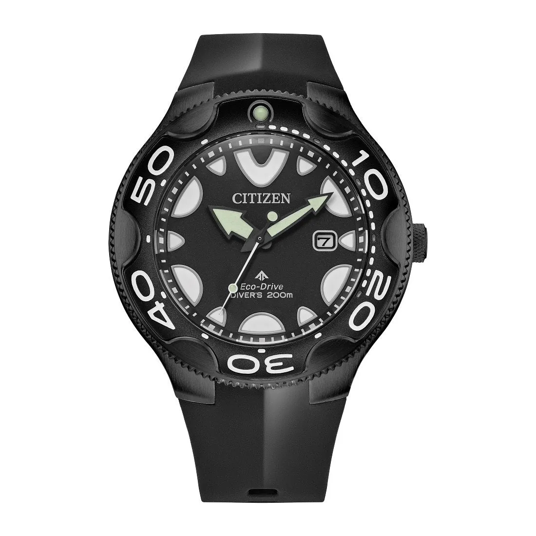 Citizen Promaster Sea Mens Eco Drive Black Tone Rubber Strap Watch