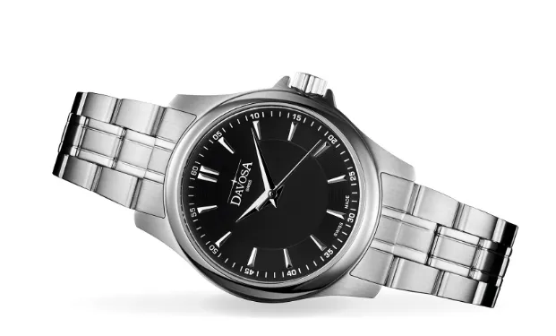 Classic Quartz Swiss-Made Black Executive Watch 16858755
