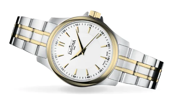 Classic Quartz Swiss-Made White Gold Executive Watch 16858815