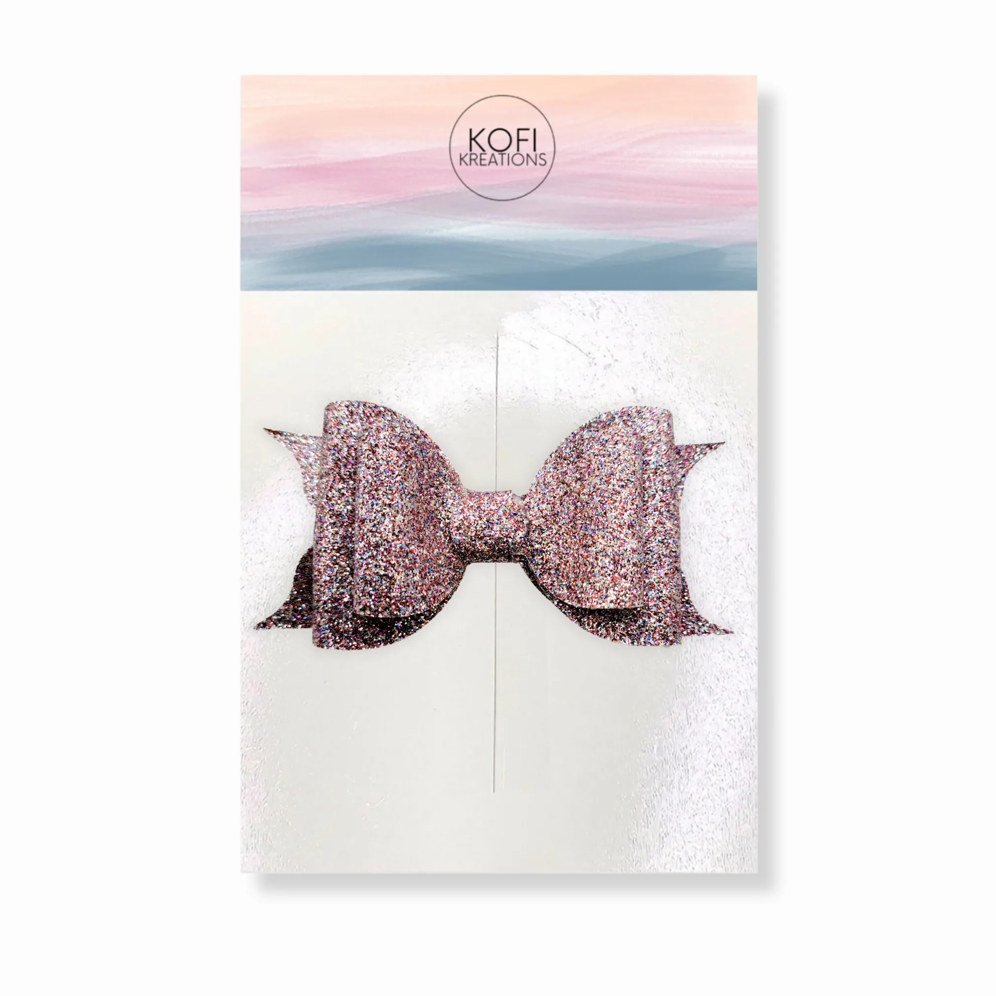 Confetti Glitter Hair Bow