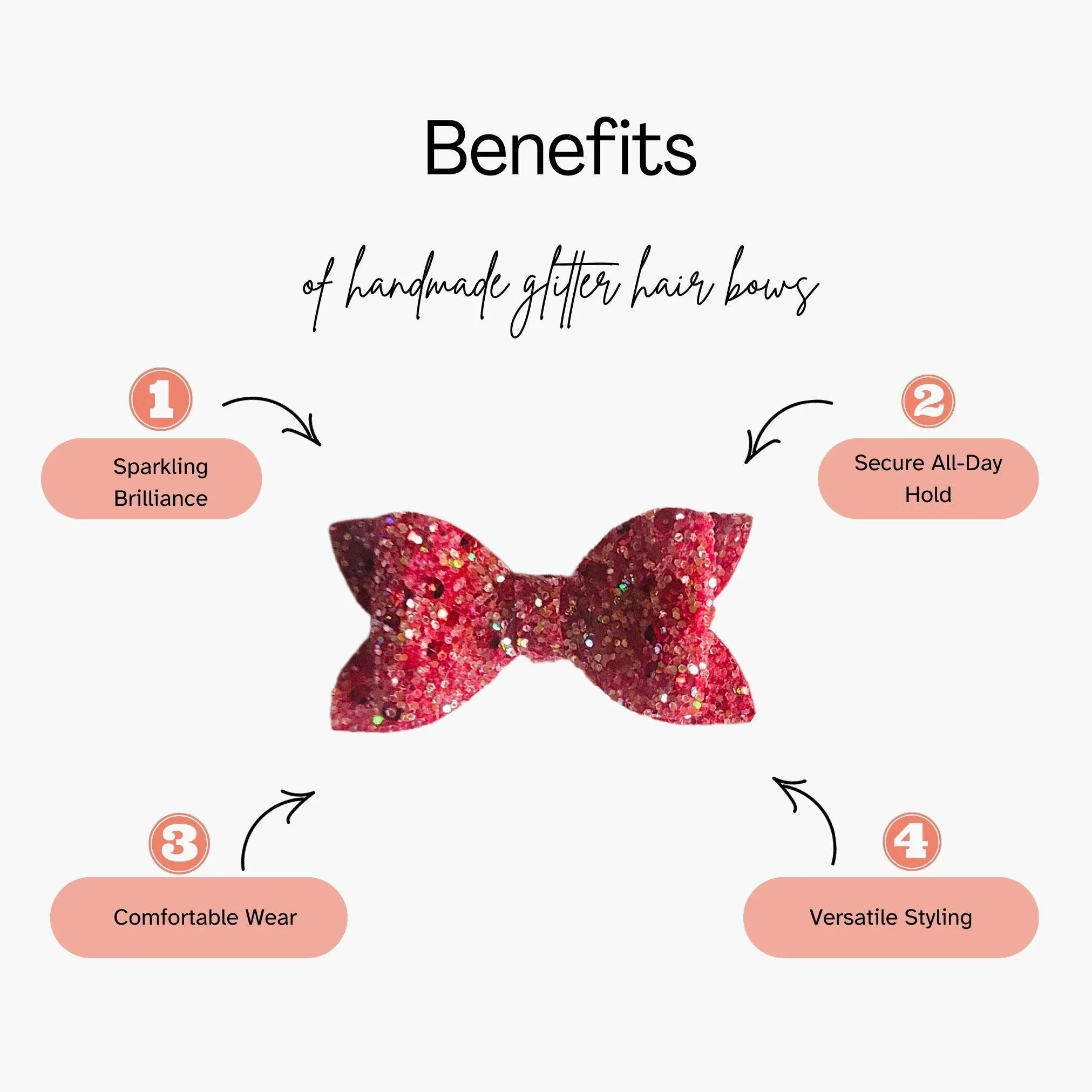 Confetti Glitter Hair Bow