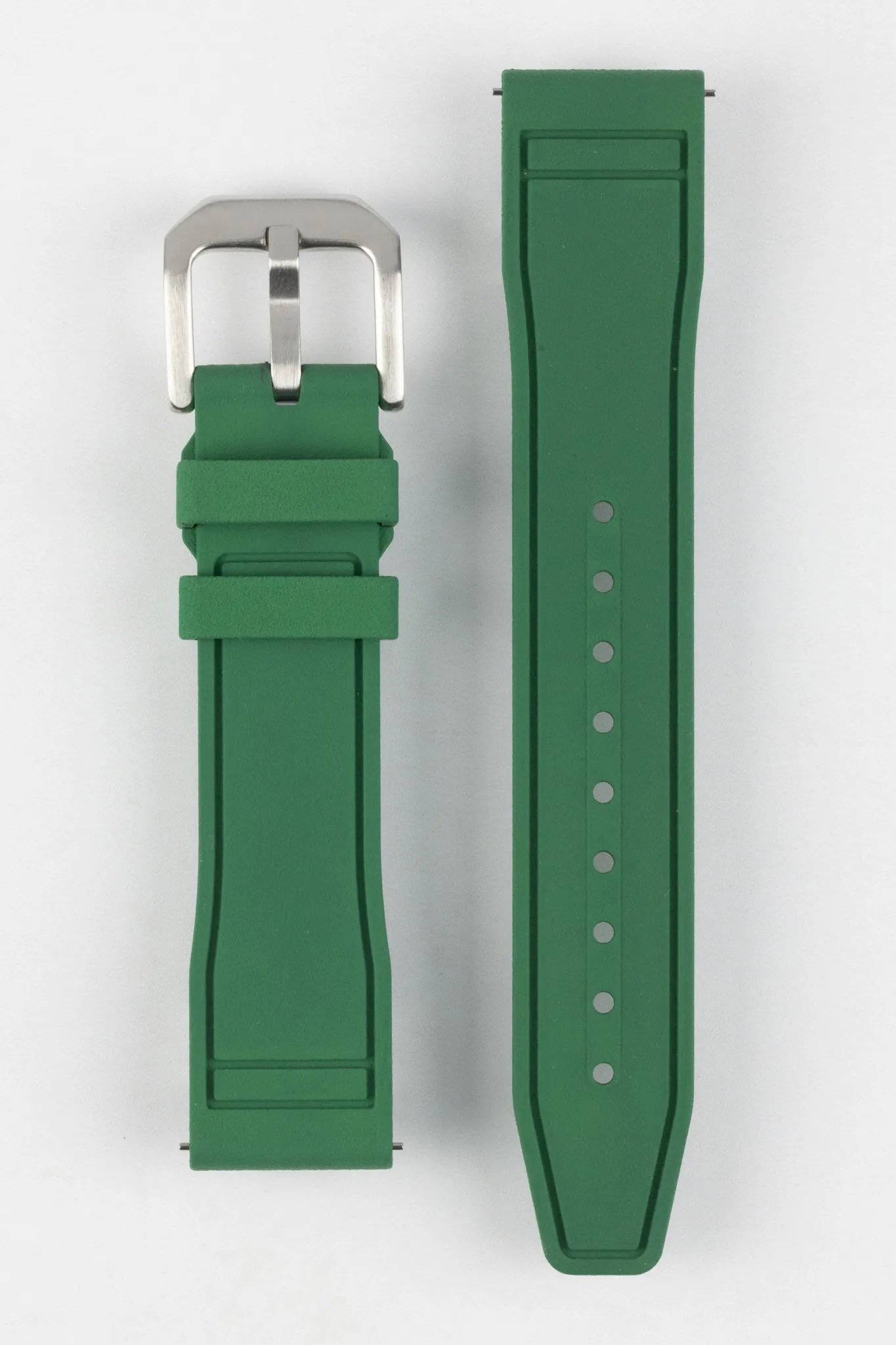 CRAFTER BLUE UX07 Green FKM Rubber Watch Strap