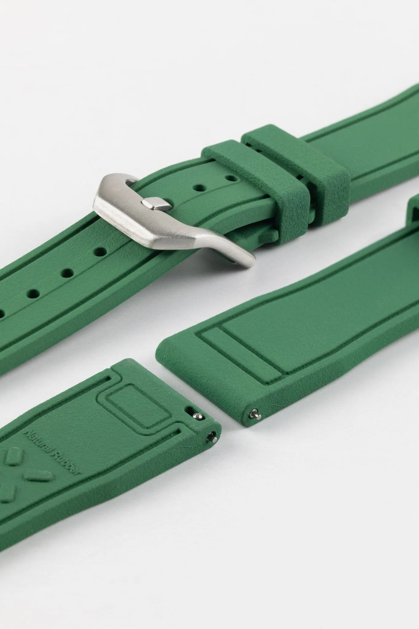 CRAFTER BLUE UX07 Green FKM Rubber Watch Strap