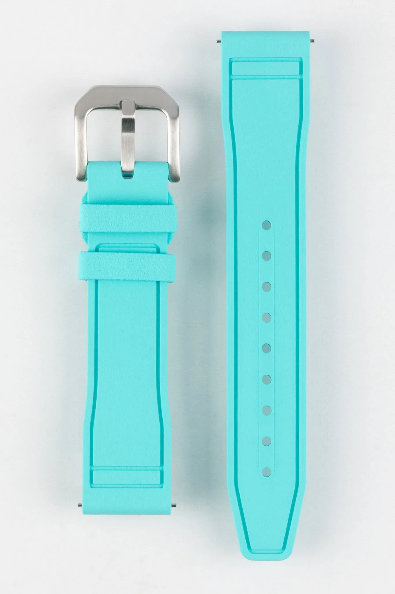 CRAFTER BLUE UX07 Turquoise FKM Rubber Watch Strap